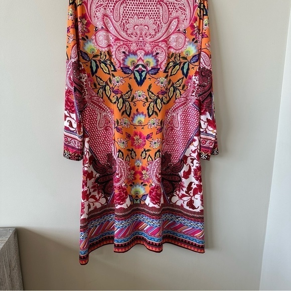 HALE Bob-Mixed Printed Midi Emily Summer/Vacation Dress (Size:Medium) - Picture 9 of 13